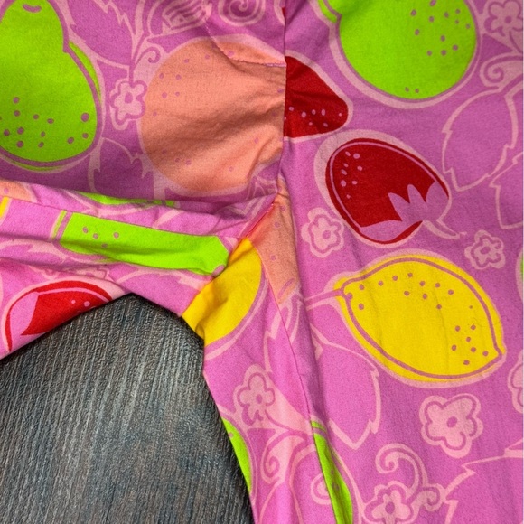 LILLY PULITZER Liza capri pants Hibiscus Pink Marzipan Print Size 4 EUC - Picture 6 of 14